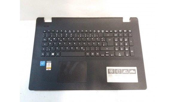 Середня частина корпуса з клавіатурою для ноутбука Packard Bell Easynote ENLG81BA, N15Q4, ACER Aspire ES1-731, 17.3",  EAZYL001A1M, ZYW, NKI171S00DJGR1, NC.24611.02C, Б/В, клавіатура робоча, всі кріплення цілі, подряпини,потертості.
