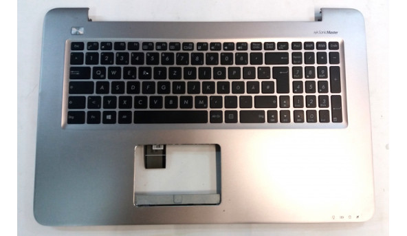 Середня частина корпуса для ноутбука Asus X756, 13nb0a03am0121, 9z.n8ssq.d0g, Б/В, Має пошкоджені кріплення (фото). Клавіатура протестована, робоча.
