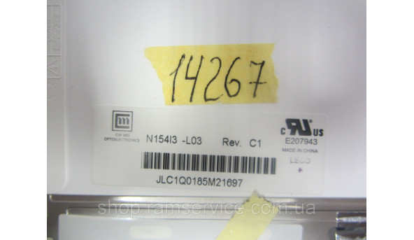 Матрица CHI MEI, N154I3-L03 REV.C1, LCD, 15.4 ", б / у