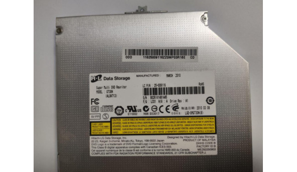 CD/DVD привід для ноутбука, SATA, Lenovo G555, GT30N, 25-009116, б/в, в хорошому стані, без пошкоджень. - 293533