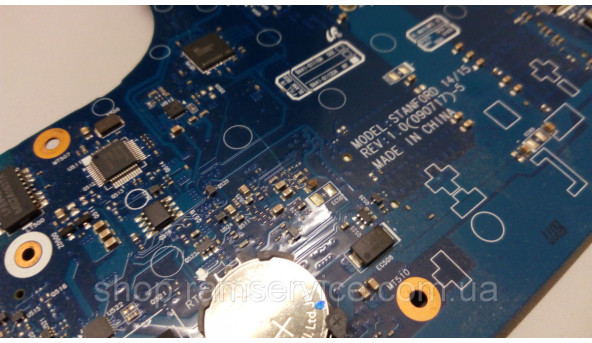 Материнська плата для ноутбука Samsung X420, NP-X420, STANF0RD, BA41-01120A, Rev:1.0.  Має впаяний процесор In, б/в - 293608