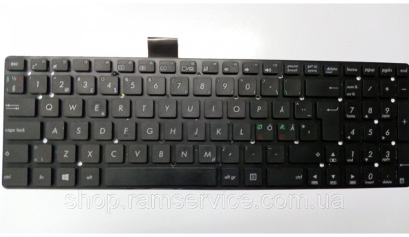 Клавіатура для ноутбука  Asus R752L, R752LA, R752LD, R752M, R752MA, R752MD, б/в