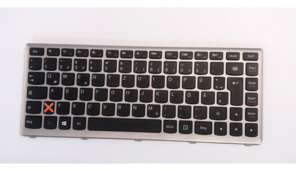 Клавіатура для ноутбука Lenovo IdeaPad S300, S400, S405, M30-70, 25213454, Б/В. Протестована, була залита, не працює одна кнопка (фото)