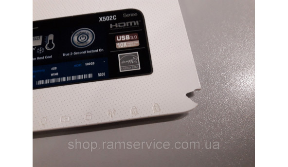 Середня частина корпуса для ноутбука Asus X502c, б/в - 293931