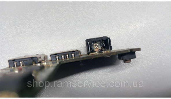 Роз'єм живлення + usb плата, кнопка включення, для ноутбука ACER Aspire 4720Z, 4520G, 4220, 4220G, *DA0Z01PB6E0, б/в - 293950