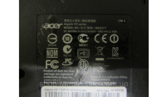 Корпус для ноутбука Acer Aspire V5 series, MS2377, б/в - 294006