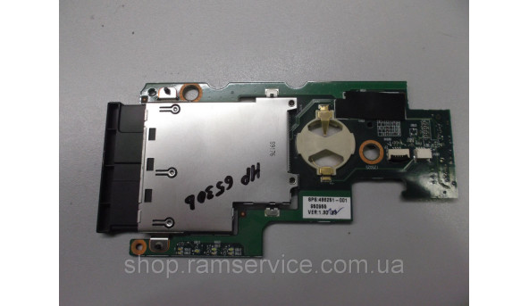 Плата Express Card (PCMCIA), обоймы батареи CMOS для ноутбука HP Compaq 6530b, 6730b, 6735b, * 6050A2214601, б / у