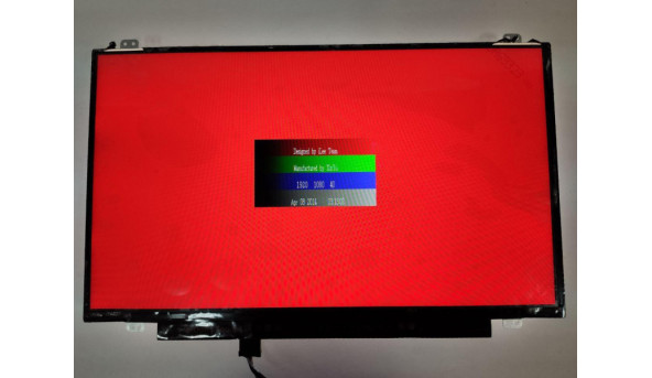 Матриця AU Optronics, B140HAN01.3, 14.0", 30-pin, LED, FHD 1920x1080, IPS, Slim,  Продається в плівці, на чорному колірі появляється фіолетова плямка, на всіх інших кольорах її немає