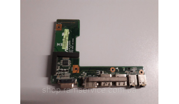 USB,VGA, HDMI, Audio роз'єми для ноутбука Asus X52N, 60-NZII01000-B02, б/в - 294189