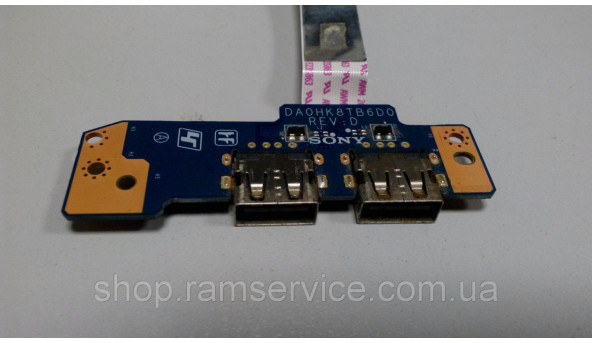 Плата USB для ноутбука Sony Vaio SVF14 DA0HK8TB6D0 Б/У