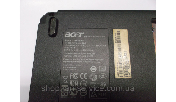 Нижня частина корпуса для ноутбука Acer Aspire 5100 series, BL51, б/в - 294409