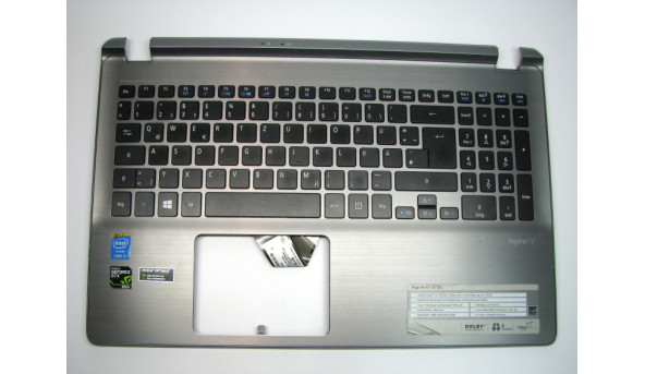 Середня частина корпуса з клавіатурою, для ноутбука, Acer Aspire V5-572P, 15.6”, EAZRK002020-1, Б/В