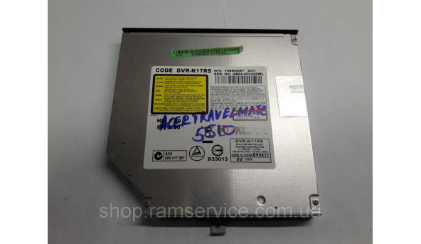 CD / DVD привод CODE DVR-K16RS для ноутбука Acer 1640z, б / у - 294427