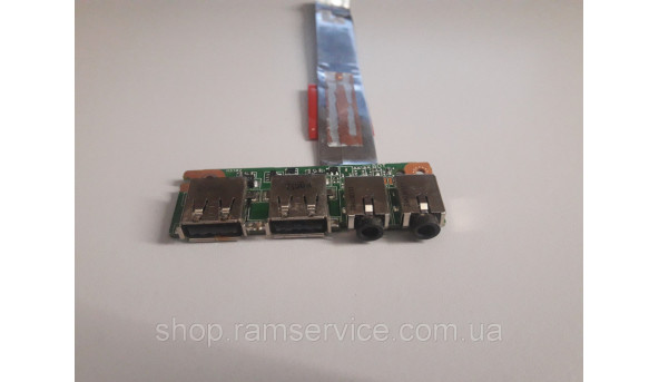 USB, Audio разъемы для ноутбука Asus A53E, 60-n3cio1000-f01, б / у