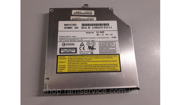 CD / DVD привод UJ-840 для ноутбука Toshiba Satellite M60, M65, б / у - 294559
