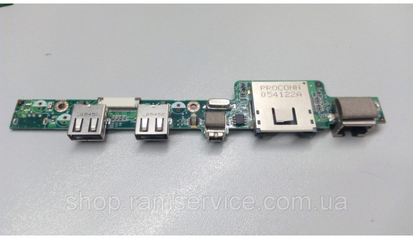 Додаткова плата, USB роз'єм, LAN, Card Reader, 4PinILINK  роз'єм, для ноутбука Fujitsu Amilo P71EN0, M3438G, 5, б/в