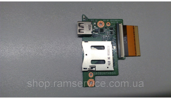 Плата с разъемами USB и Card Reader разъем для ноутбука Toshiba Chromebook CB35-B3340, DA0BUHTH6D0, б / у