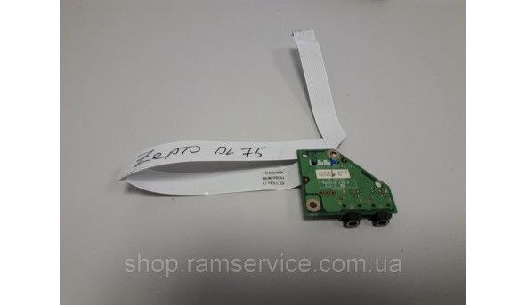 Audio разъемы для ноутбука Zepto DL75, * LS-2353, б / у - 294762