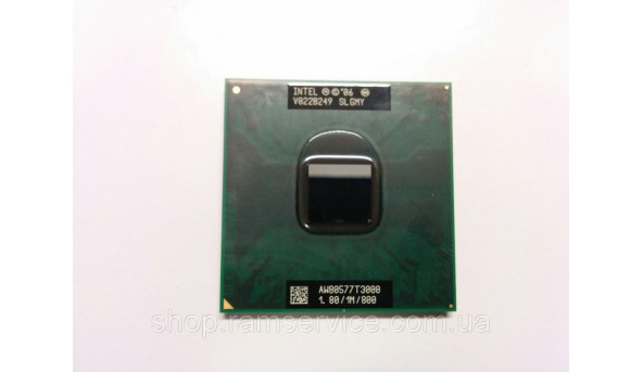 Процесор Intel Celeron Dual-Core T3000, SLGMY,  2x1,8Ghz, 1Mb Cache, 800Mhz Bus, Б/В.