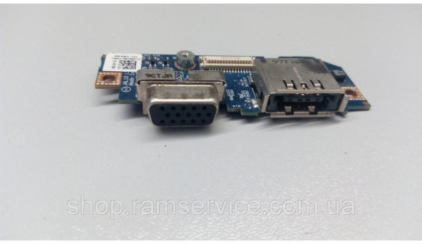 Додаткова плата, VGA роз'єм, та E-SATA  для ноутбука Dell Latitude E4300, LS-415BP, б/в