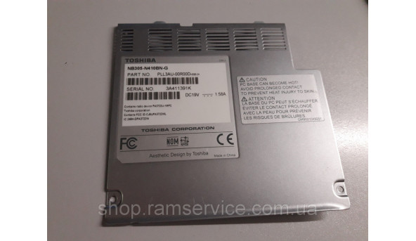 Сервисная крышка для ноутбука Toshiba NB305-N410, б / у
