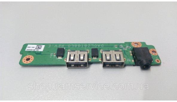 Додаткова плата, USB роз'єм, Audio роз'єм, для ноутбука Lenovo IdeaPad U410, DA0LZ8TB8E0, б/в