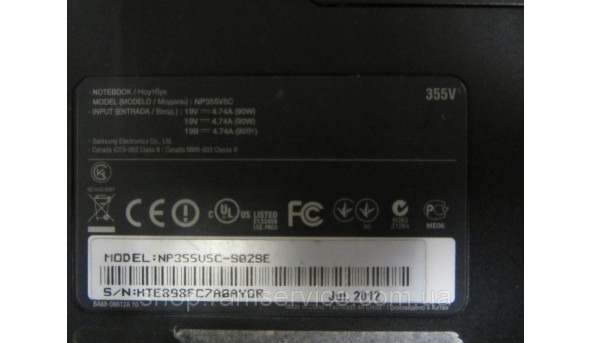 Корпус Samsung NP355V5C, б/в - 295067