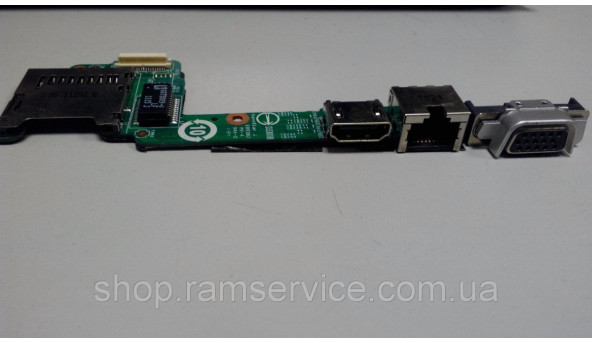 Плата картридер, HDMI, LAN, VGA, MSI X370 для ноутбука MSI X370, * MS-13560, б / у