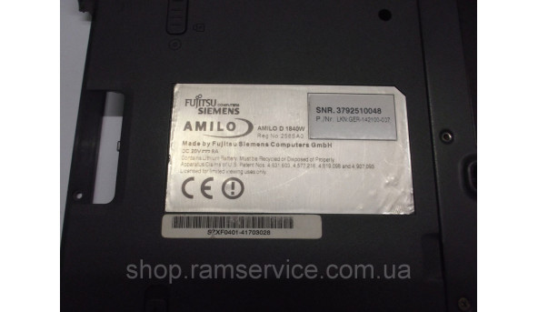 Нижня частина корпуса для ноутбука Fujitsu Amilo D 1840W, б/в - 295119
