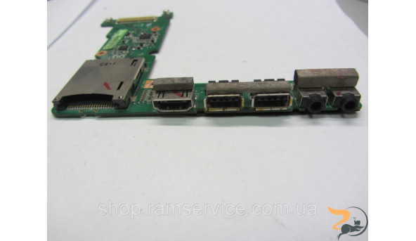 Разъемы audio, USB, Cardreader, HDMI для ноутбука ASUS UL50V, UL80V, * 60-NWVIO1000-C02, б / у