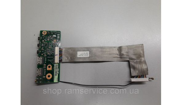 Audio плата с ТВ, USB разъемами для ноутбука Asus N71V, * 60-NX0AU1000-C02, б / у - 295154