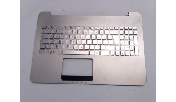 Середня частина корпуса для ноутбука Asus N552V, 13N0-SHA0401, Б/В, клавіатура не робоча, всі кріплення цілі.