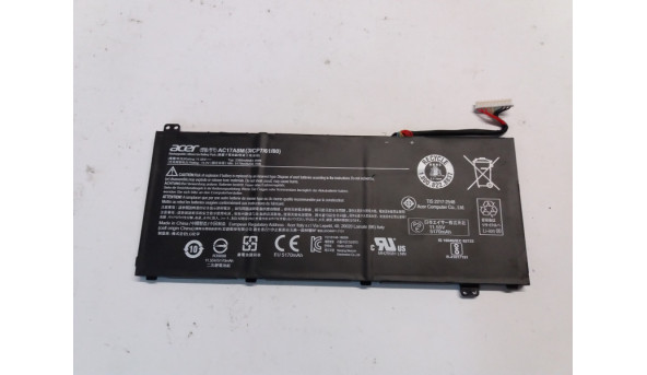 Батарея для ноутбука Acer TravelMate X3410, AC17A8M, 11.55 V, 5360mAh, 61.9 Wh, Б/В, Протестована, робоча.