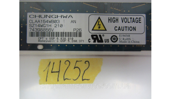 МатрицяChunghwa, CLAA154WB03AN, LCD 15.4 ", б / у - 295179