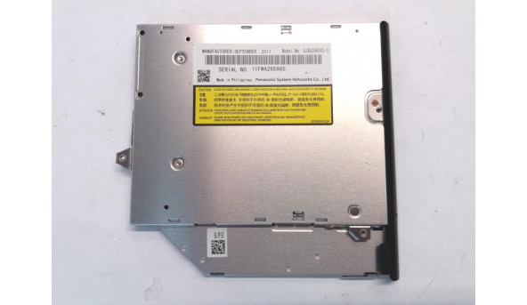 CD/DVD привід для ноутбука Sony VAIO PCG-4121EM, SATA, UJ8A2ABSX2-S, 9.5 mm, Slim, 8X, Б/В, у хорошому стані, без пошкоджень