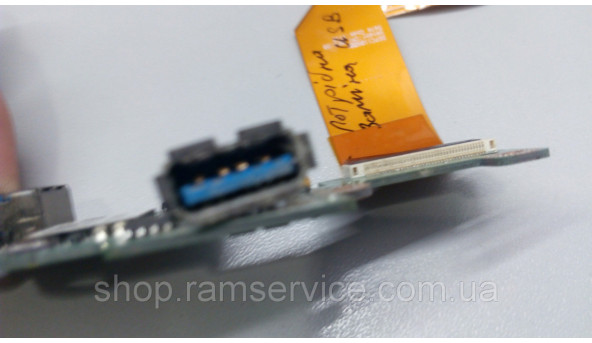Додаткова плата, USB роз'єм,  для ноутбука Dell XPS 15 L502x, DAGM6CTB8D0, б/в - 295373