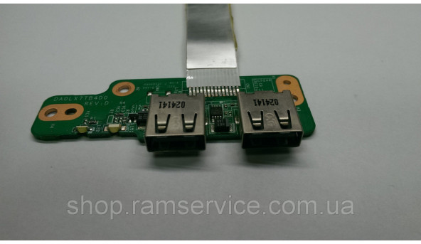 Плата с USB портами для ноутбука HP DV7-4050, * DA0LX7TB4D0 REV: D, б / у