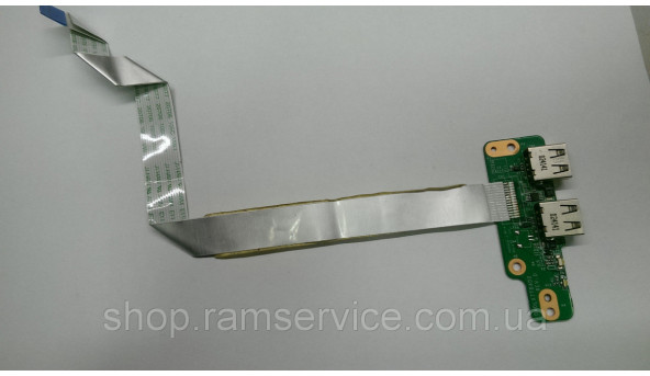 Плата з USB портами для ноутбука HP DV7-4000, DV7-5000, DA0LX7TB4D0, REV:D, Б/В, в хорошому стані, без пошкоджень. - 295472