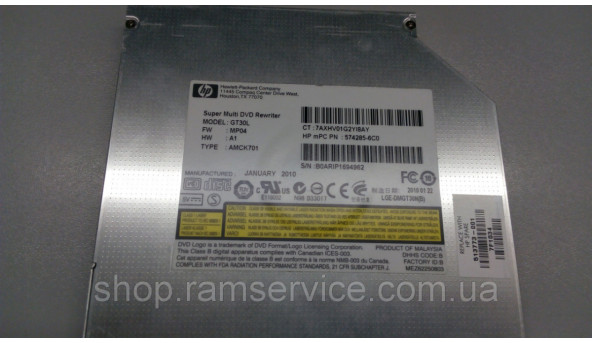 CD/DVD привід для ноутбука HP EliteBook 6930p, GT30L, б/в - 295575