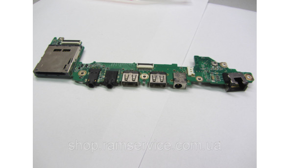 Роз’єми живлення, audio, Cardreader, USB, LAN, для ноутбука Acer Ferrari One 200, *DA0ZH6PC6D0 REV:D, б/в