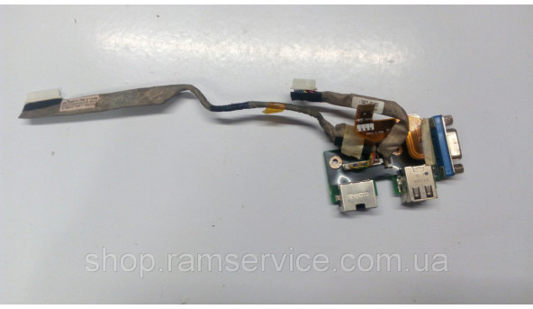Гніздо Usb, VGA роз'єм, WLAN роз'єм, для ноутбука Toshiba Satellite M50-106, LS2725, б/в - 296013