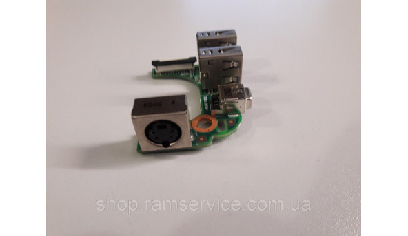 USB, Firewire 4pin iLink, Apple Desktop Bus-ADB разъемы для ноутбука TOSHIBA SATELLITE M40, 6050A2018601, б / у - 296018
