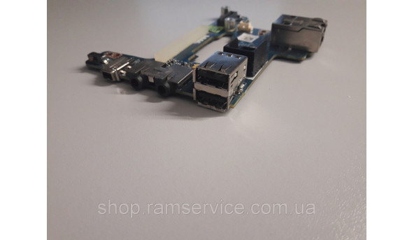 USB, Audio, Ethernet, Firewire 4pin iLink, кнопка включення для ноутбука Dell Latitude E6510, LS-5572P, б/в