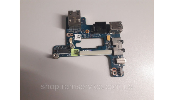 USB, Audio, Ethernet, Firewire 4pin iLink, кнопка включения для ноутбука Dell Latitude E6510, LS-5572P, б / у - 296037