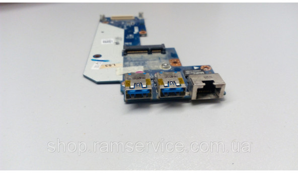 Додаткова плата, USB роз'єм, та ETHERNET, для ноутбука Dell Inspiron 5520, LS-8242P, б/в - 296137