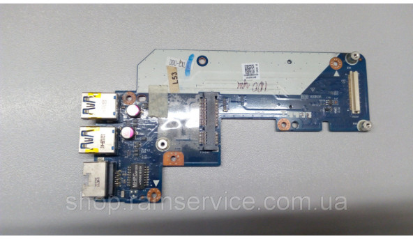 Додаткова плата, USB роз'єм, та ETHERNET, для ноутбука Dell Inspiron 5520, LS-8242P, б/в