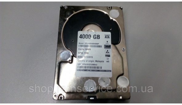 Жорсткий диск HDD i.norys 4.0Tb (TP13265A004000P), 64MB, 3.5 SATA II, б/в