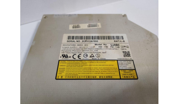 CD/DVD привід для ноутбука, SATA, Toshiba Satellite C850D, UJ8B0, H000036990, Б/В, Був залитий - 296175