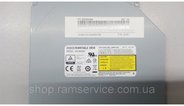 CD / DVD привод для ноутбука Lenovo L560, GU64, DA-8A6SH, б / у - 296398