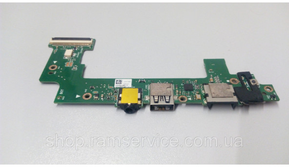 Додаткова плата, USB роз'єм, Audio роз'єм, Кнопка включення, та ETHERNET, для ноутбука Asus Eee PC X101, 69NA3, б/в